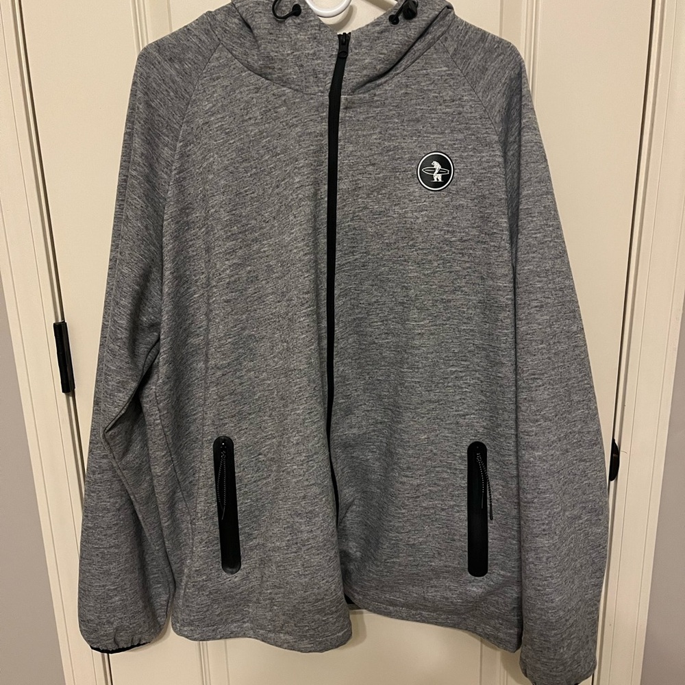 Gray Zip-Up Hoodie